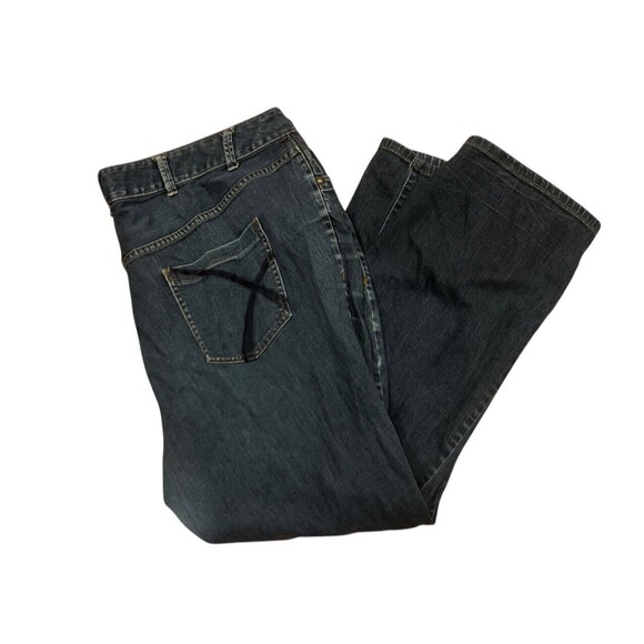 Lane Bryant Distinctly Boot Cut Stretch Denim Blue Jeans Size 24 - Picture 1 of 4